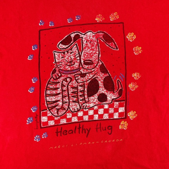 Vintage 1996 hanes Beefy red graphic tee size XL - Picture 4 of 12